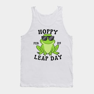 Funny Frog Lover Hoppy Leap Day February 29 Kids Adults Tank Top